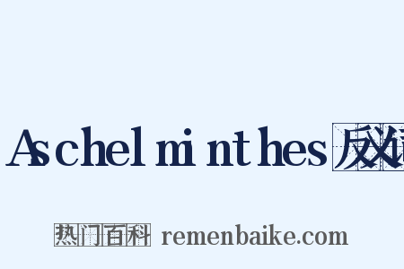 Aschelminthes反义词是什么意思的图片